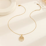 Exquisite Gold - Plated Tree - of - Life Pendant Necklace - Customize only