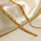 Glamorous Layered Gold - Link Necklaces - Customize only