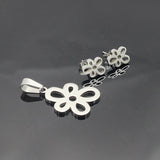 Gold/steel color irregular little flower wisp cut jewelry set without diamonds