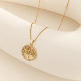 Exquisite Gold - Plated Tree - of - Life Pendant Necklace - Customize only