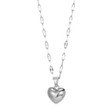 Charming Gold - toned Heart - shaped Pendant Necklace - Customize only