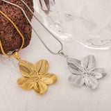 Dainty Silver - toned Flower - shaped Pendant Layered Necklaces - Customize only