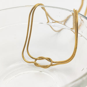 Elegant Gold - toned Infinity - symbol Choker Necklace - Customize only