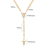 4-Golden Jesus Chain-6MM