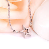 Steel gold pentagram pendant accessories bracelet without diamonds 12mm 18+3cm