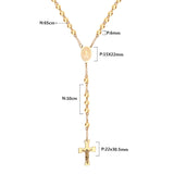 5-Golden Jesus Chain-6MM