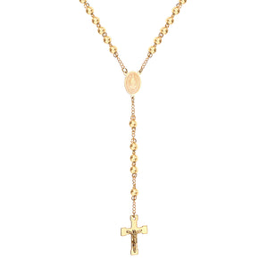 5-Golden Jesus Chain-6MM