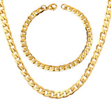 50CM & 55CM & 60CM Steel/Gold/Mixed Color Chain Set + 6MM Bracelet