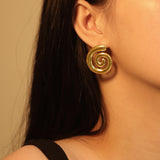 Spiral Earrings 26.7*31mm