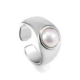 Wide Pearl Ring French Fashion Temperament Hundreds of Hot Sale Rings Wholesale