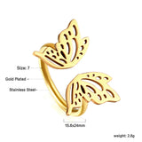 ASON Polished Butterfly Ring