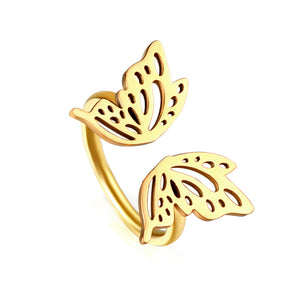 ASON Polished Butterfly Ring