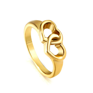 Stainless Steel Ring Minimalist Temperament Gold Skeleton Ring Female