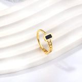 Stylish Diamond Set Round Metallic Wind Ring