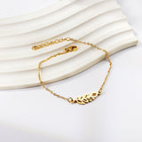 Leaf accessory bracelet 18+3cm gold color