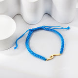 shaped accessories blue soft bracelet 24cm gold color