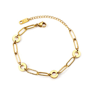 4 Circles Accessories Soft Bracelet 16+5cm Golden