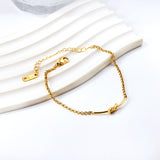 Knot Accessories Soft Bracelet 15.5+5cm Golden