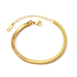 Soft chain bracelet 16+5cm gold