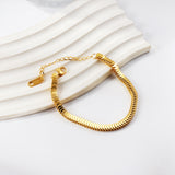 Pulsera de cadena suave 16+5cm oro