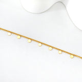 Spring 12 round accessories pendant anklet 22+3cm