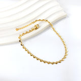 39 heart-shaped accessories pendant anklet 22.5 + 3cm