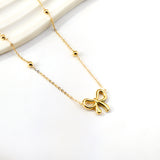 Bow Pendant Necklace 40+5cm