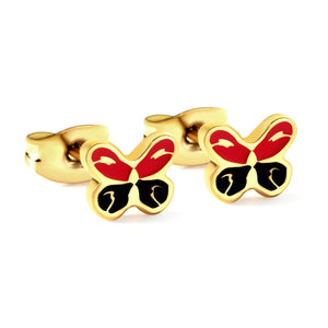 Butterfly Shape Mixed Color Cut Earrings