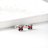 Butterfly Shape Mixed Color Cut Earrings