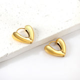 Heart shaped earring clasp 6*24.6*21.5mm