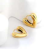 Heart shaped earring clasp 6*24.6*21.5mm