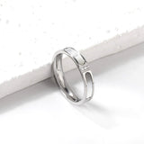 Three diamond ring niche design light luxury fashion high sense finger ring