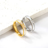 Three diamond ring niche design light luxury fashion high sense finger ring