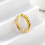 Three diamond ring niche design light luxury fashion high sense finger ring