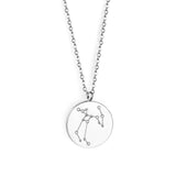 12 Zodiac Signs Virgo & Aquarius & Pisces & Gemini & Scorpio & Libra & Aries & Taurus & Cancer & Capricorn & Leo & Sagittarius Pendant Necklace