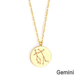 12 Zodiac Signs Virgo & Aquarius & Pisces & Gemini & Scorpio & Libra & Aries & Taurus & Cancer & Capricorn & Leo & Sagittarius Pendant Necklace