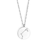 12 Zodiac Signs Virgo & Aquarius & Pisces & Gemini & Scorpio & Libra & Aries & Taurus & Cancer & Capricorn & Leo & Sagittarius Pendant Necklace