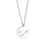 12 Zodiac Signs Virgo & Aquarius & Pisces & Gemini & Scorpio & Libra & Aries & Taurus & Cancer & Capricorn & Leo & Sagittarius Pendant Necklace