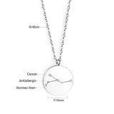 12 Zodiac Signs Virgo & Aquarius & Pisces & Gemini & Scorpio & Libra & Aries & Taurus & Cancer & Capricorn & Leo & Sagittarius Pendant Necklace