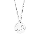 12 Zodiac Signs Virgo & Aquarius & Pisces & Gemini & Scorpio & Libra & Aries & Taurus & Cancer & Capricorn & Leo & Sagittarius Pendant Necklace