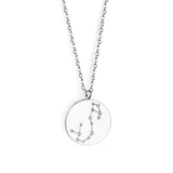 12 Zodiac Signs Virgo & Aquarius & Pisces & Gemini & Scorpio & Libra & Aries & Taurus & Cancer & Capricorn & Leo & Sagittarius Pendant Necklace