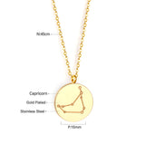 12 Zodiac Signs Virgo & Aquarius & Pisces & Gemini & Scorpio & Libra & Aries & Taurus & Cancer & Capricorn & Leo & Sagittarius Pendant Necklace