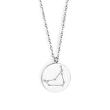 12 Zodiac Signs Virgo & Aquarius & Pisces & Gemini & Scorpio & Libra & Aries & Taurus & Cancer & Capricorn & Leo & Sagittarius Pendant Necklace