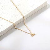 Fishtail pendant with diamond necklace 43+5cm