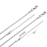 ASON 10pcs/bulk long necklace collar 2.0mm * 45cm+5cm matching chain gold & steel color stainless steel necklace wholesale