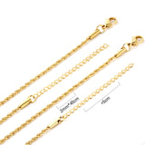 ASON 10pcs/bulk long necklace collar 2.0mm * 45cm+5cm matching chain gold & steel color stainless steel necklace wholesale