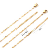 ASON 10pcs/bulk long necklace collar 2 * 45+5cm with chain gold & steel color stainless steel necklace wholesale