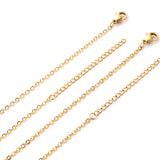 ASON 10pcs/bulk long necklace collar 2 * 45+5cm with chain gold & steel color stainless steel necklace wholesale