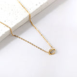 Planet + Orbit Pendant with Diamond Necklace 43+5cm