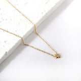 Lucky Star Pendant with Diamond Necklace 43+5cm